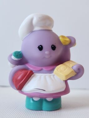Fisher-Price Little People Animalville Purple Octopus Chef Cook Figure 2009